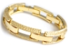 Pendant Lights - 14k Gold Hammered & Shiny Italian Designer Bracelet