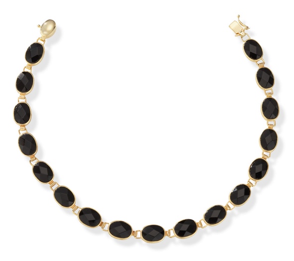 14k Black Onyx Bracelet