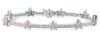 Diamond Stud Earrings - Diamond Star & Bar Bracelet