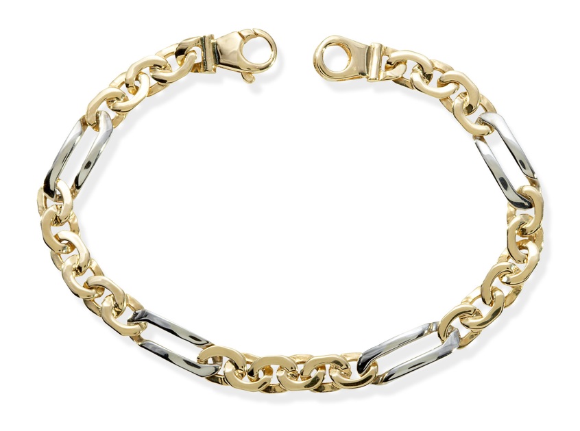 The Necklace - 14k Two-Tone Fancy Link Bracelet Or Necklace