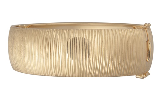 Bangle Bracelets - 14k Gold Hinged Bangle Bracelet