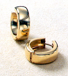 Engagement Diamond Rings - 14k Gold Huggable Earrings