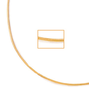 Gold Omega Necklaces - LIMITED QUANTITIES 14k Or 18k Gold Snake Omega Necklace From Italy