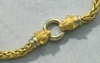 Beaded Jewelry - 18K Gold Two-tone Panther Necklace 16"