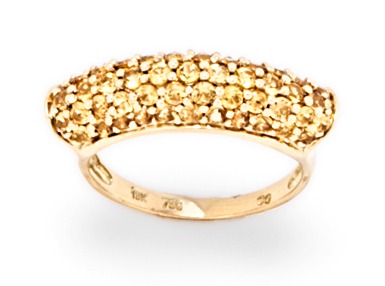 Rings - 18kt Gold Yellow Sapphire Ring